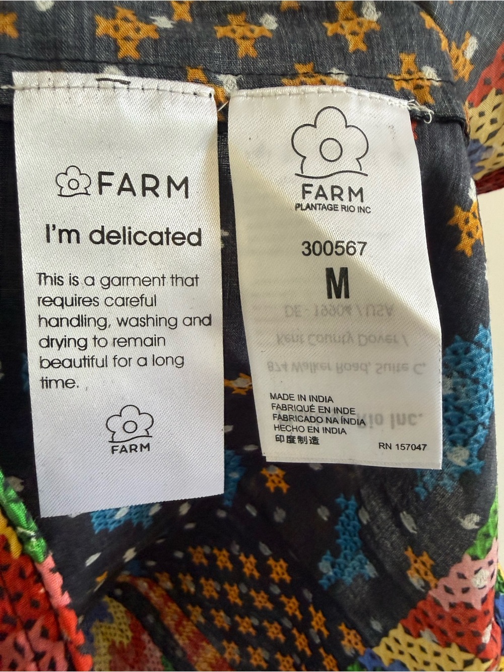 Farm Rio Black Macaw Night Blouse - Picture 5 of 6